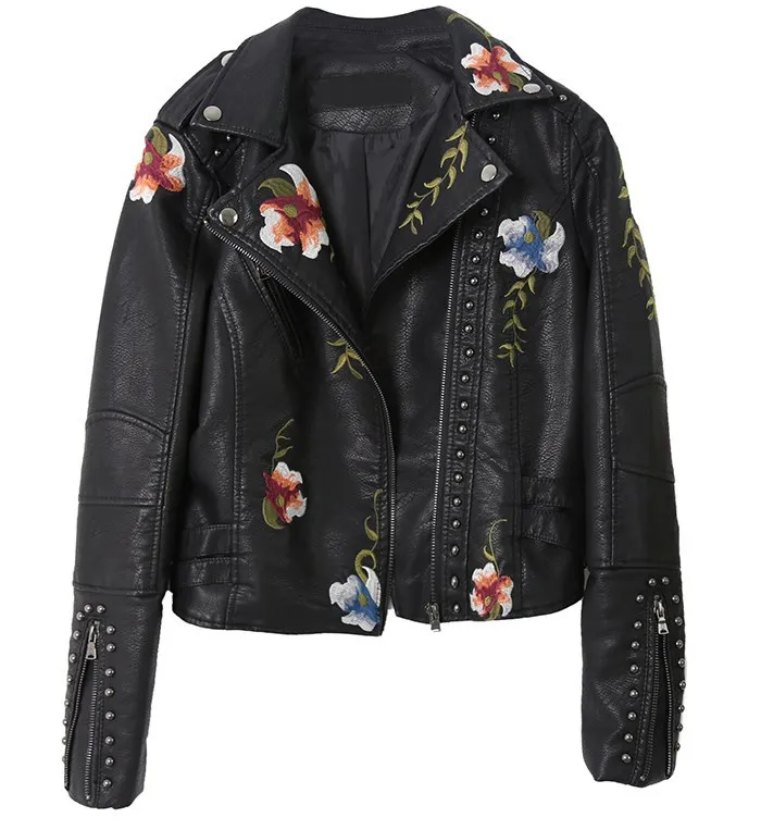 Leather Motorcycle Jacket Biker - Мягкая кожаная куртка из искусственной кожи