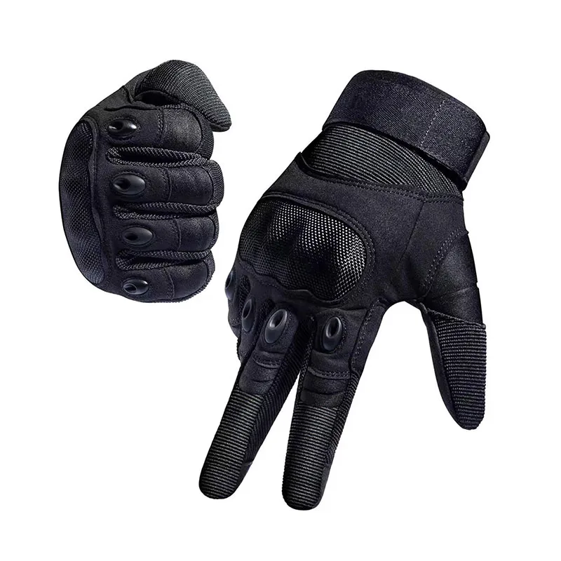 Motorcycle Gloves Leather Knuckle - Мужские тактические перчатки с полным пальцем,