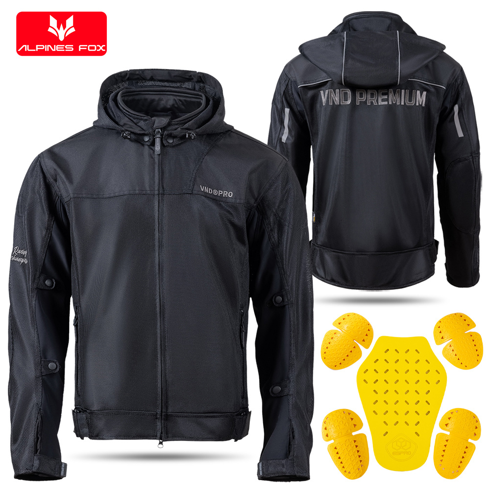 Motorcycle Mesh Jacket Summer Breathable - Мотокуртка летняя, сетчатая, дышащая, со светоотражающими