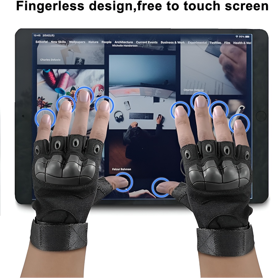 Motorcycle Gloves Leather Knuckle - Мотоциклетные перчатки для мужчин с защитой
