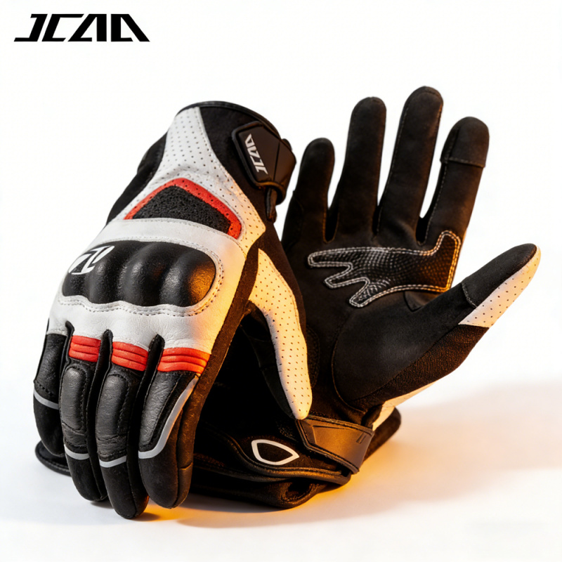 Motorcycle Gloves Leather Knuckle - Унисекс из козьей кожи, спортивные байкерские