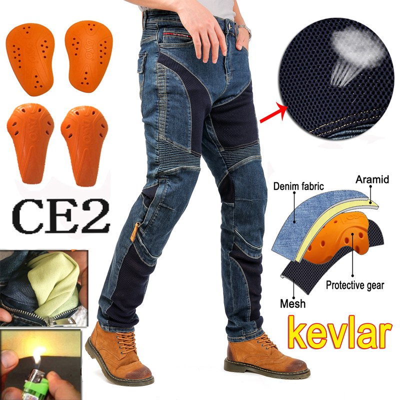 Motorcycle Pants Riding Armored - Мотоциклетные джинсы Hithotwin из арамида, брюки