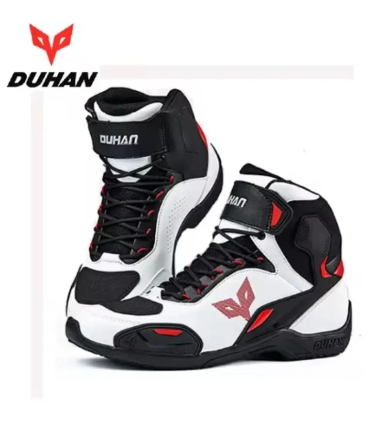 Motorcycle Boots Waterproof Riding - DUHAN мужские мотоциклетные ботинки, водонепроницаемые, противоскользящие,