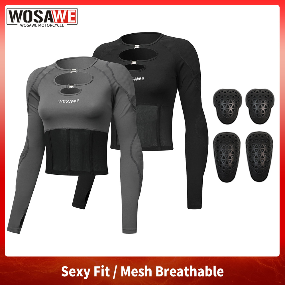Motorcycle Mesh Jacket Summer Breathable - Женская мотоциклетная рубашка WOSAWE со съемными