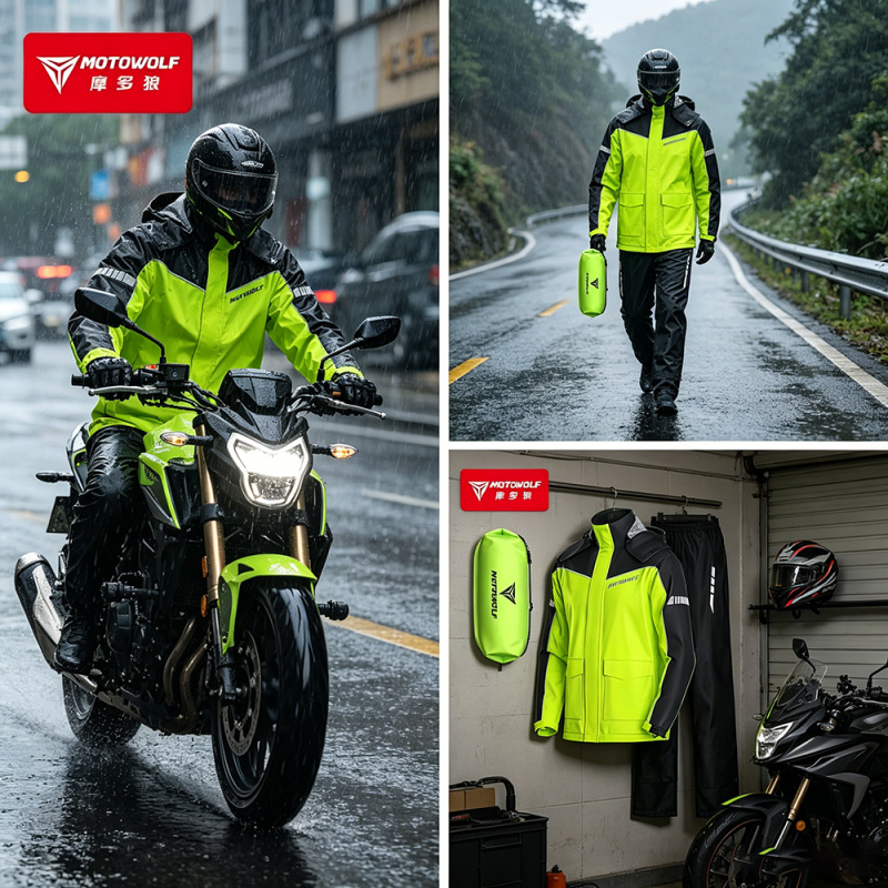 Motorcycle Boots Waterproof Riding - Мотоциклетный дождевик MOTOWOLF: водонепроницаемый костюм с