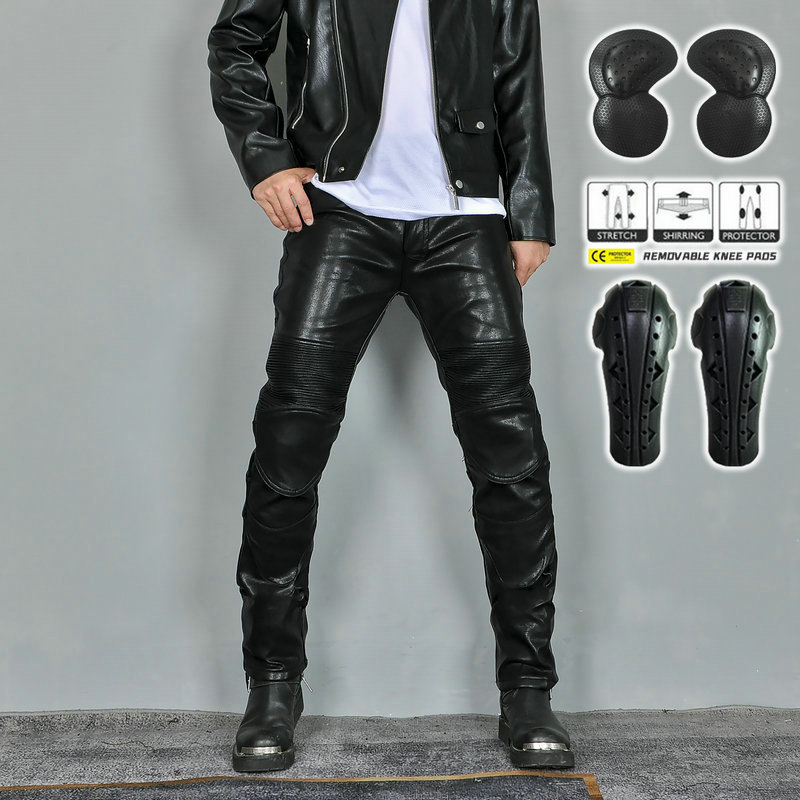 Motorcycle Pants Riding Armored - Зимние мужские мотоциклетные брюки плюс бархатные