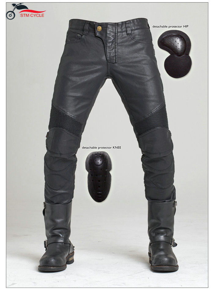 Motorcycle Pants Riding Armored - Модернизированные водонепроницаемые джинсовые джинсы с покрытием