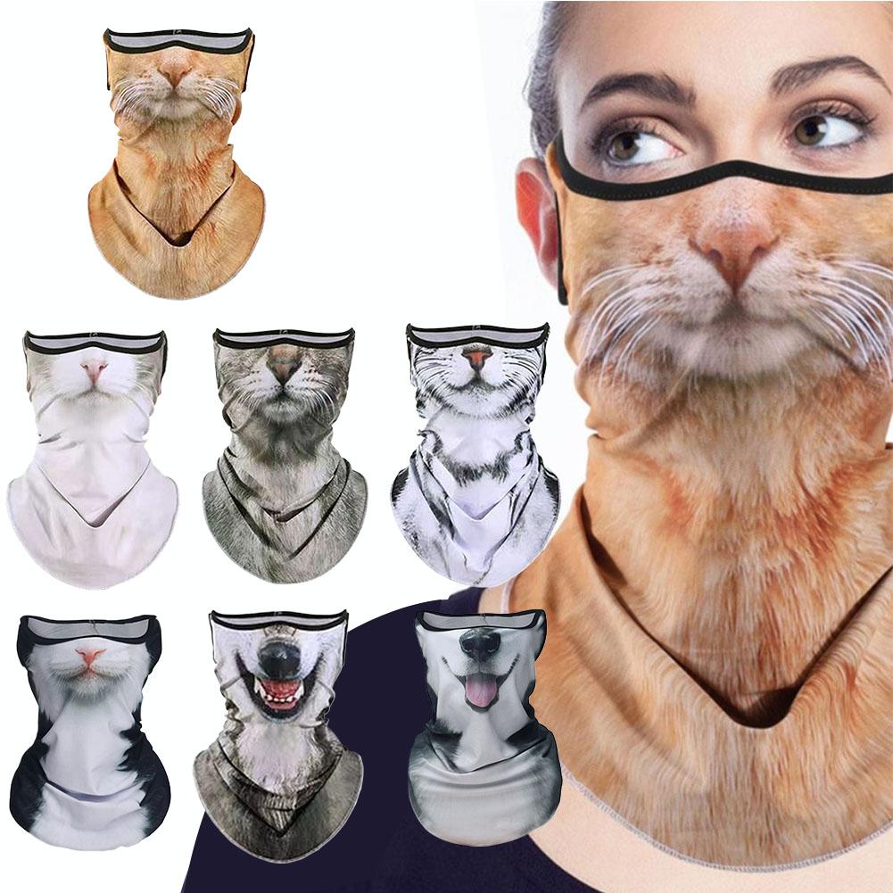 Motorcycle Neck Gaiter Balaclava - 3D милая Балаклава с животными, мотоциклетная