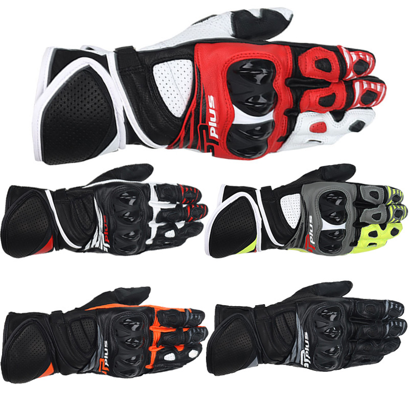 Motorcycle Gloves Leather Knuckle - Мотоциклетные перчатки Two-X Racing Motorcycle GP