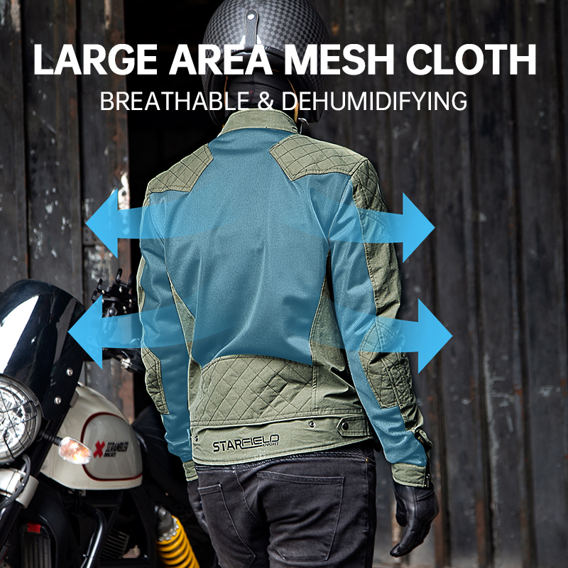 Зеленая мотоциклетная куртка S – обзор и цена Motorcycle Mesh Jacket Summer Breathable