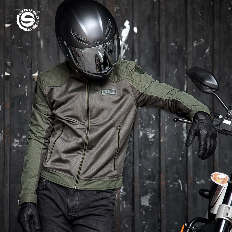 Зеленая мотоциклетная куртка S – обзор и цена Motorcycle Mesh Jacket Summer Breathable