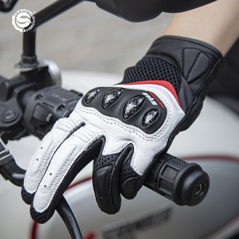 Мотоциклетные перчатки STAR FI – обзор и цена Motorcycle Gloves Leather Knuckle