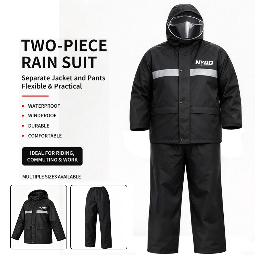 Мотокостюм для мужчин больших  – обзор и цена Motorcycle Rain Suit 2 Piece