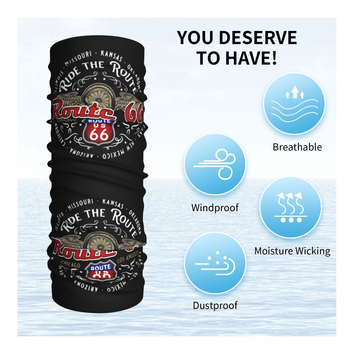 Бандана на заказ Ride The Rout – обзор и цена Motorcycle Neck Gaiter Balaclava