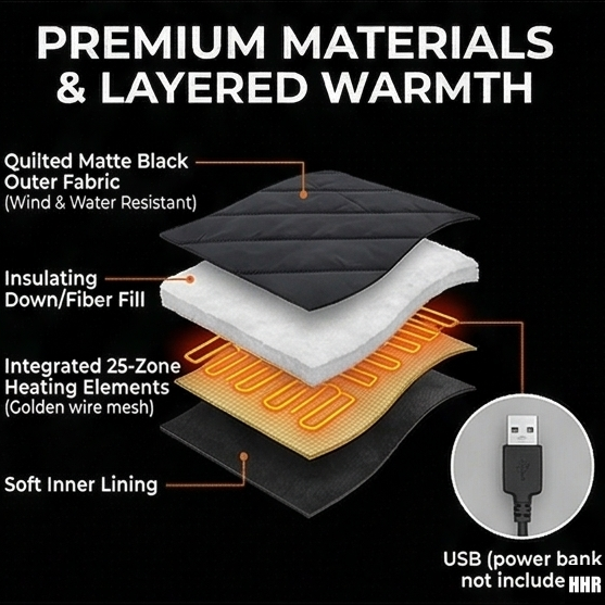 Жилет с USB-подогревом на 26 з – обзор и цена Motorcycle Jacket Thermal Liner