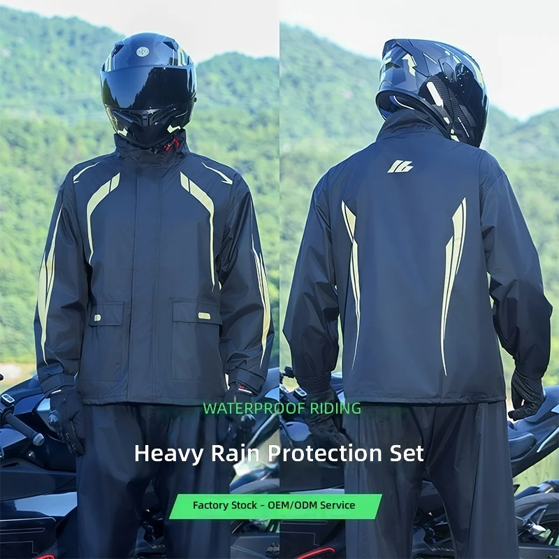 Мотоциклетный дождевой костюм, – обзор и цена Motorcycle Rain Suit 2 Piece
