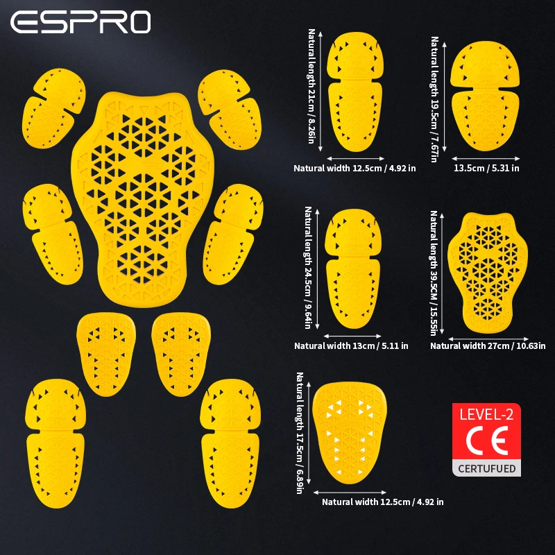 Набор из 4/5/9 предметов: защи – обзор и цена Motorcycle Back Protector Ce Level 2