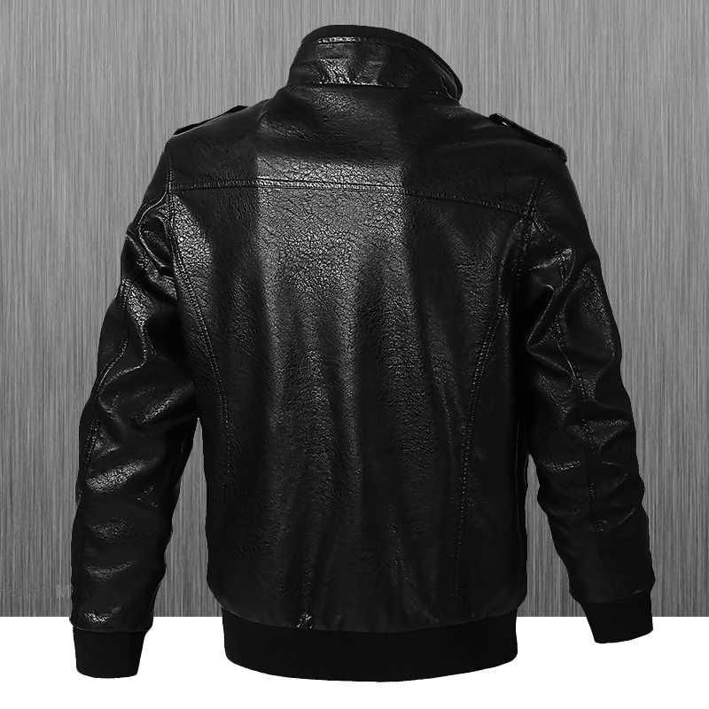 Мужская кожаная куртка-косуха  – обзор и цена Leather Motorcycle Jacket Biker
