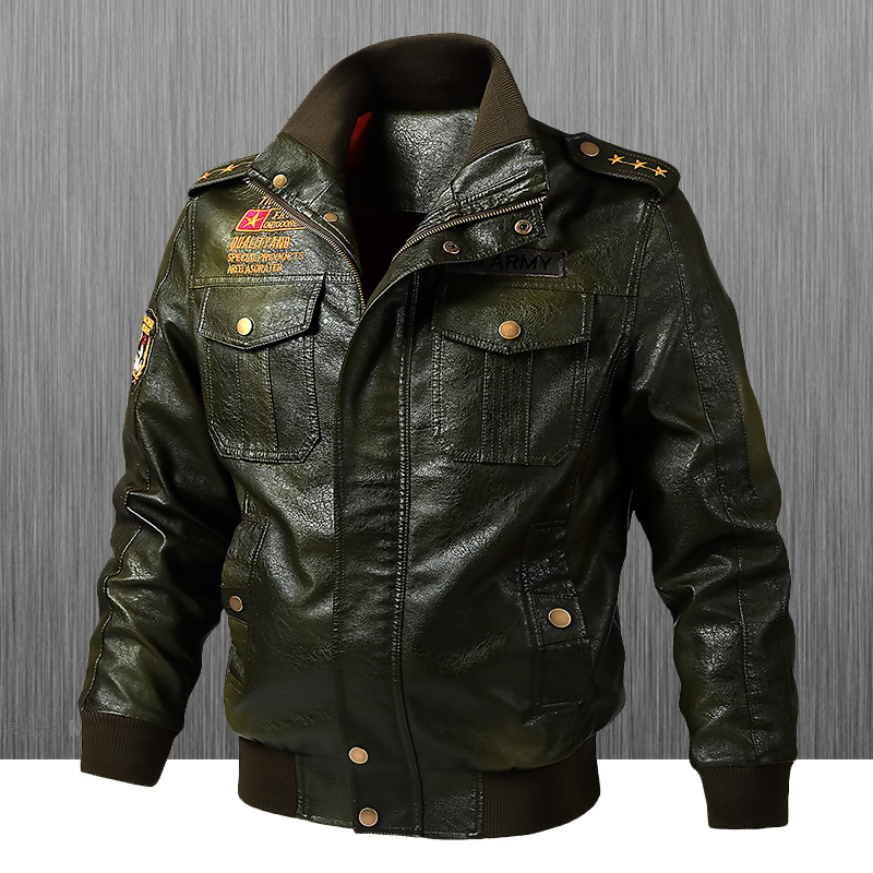 Мужская кожаная куртка-косуха  – обзор и цена Leather Motorcycle Jacket Biker