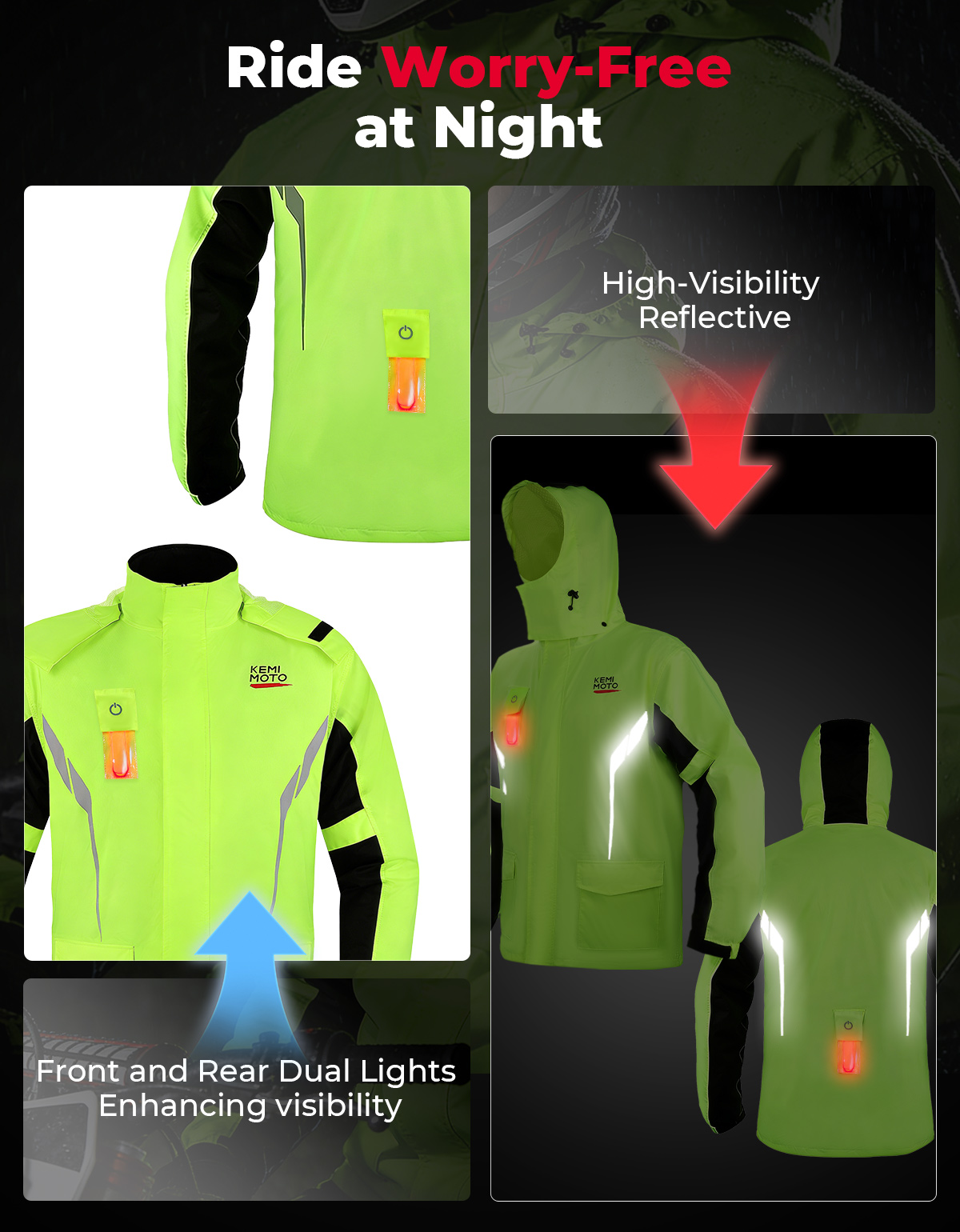 Комплект непромокаемой одежды  – обзор и цена Motorcycle Riding Jacket Waterproof