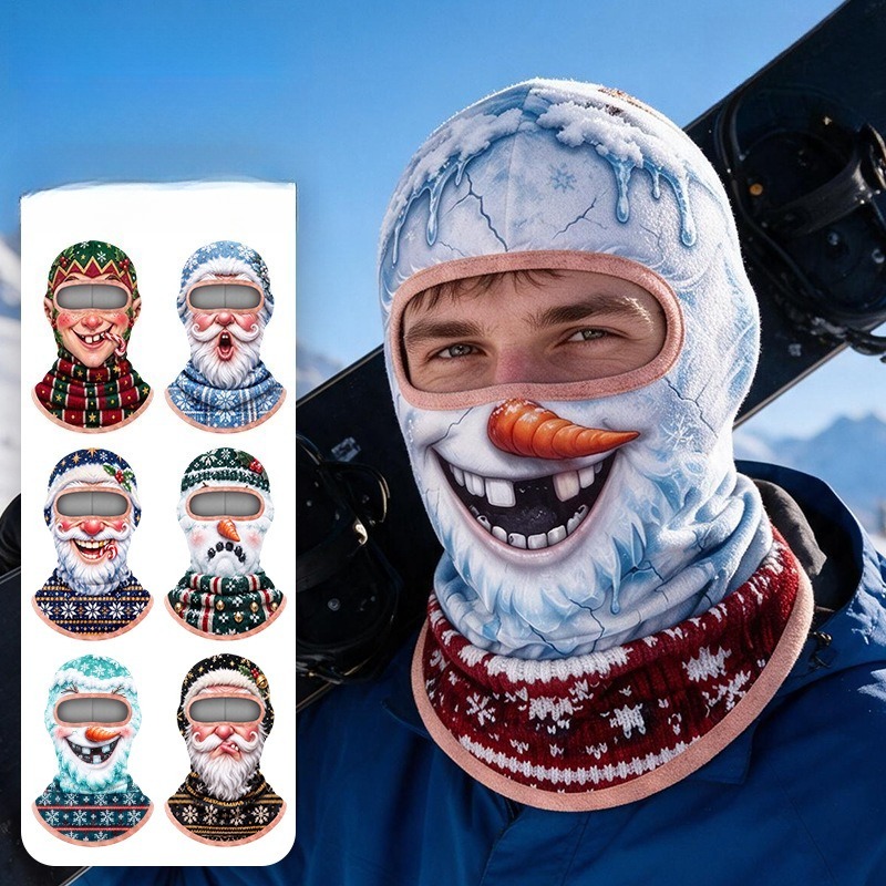 2 шт. Рождественская балаклава – обзор и цена Motorcycle Neck Gaiter Balaclava