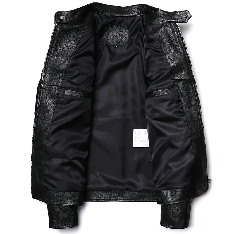 Классическая мотоциклетная кур – обзор и цена Leather Motorcycle Jacket Biker