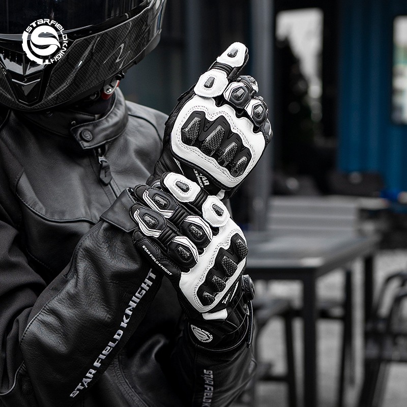 Мотоциклетные перчатки STAR FI – обзор и цена Motorcycle Gloves Leather Knuckle