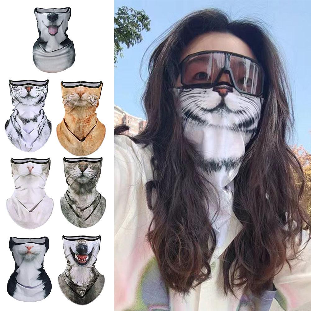 3D милая Балаклава с животными – обзор и цена Motorcycle Neck Gaiter Balaclava