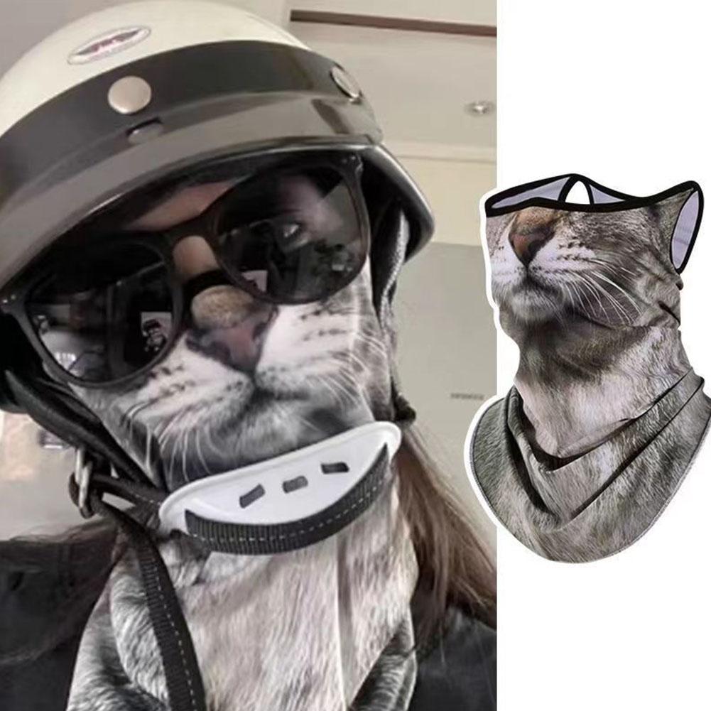 3D милая Балаклава с животными – обзор и цена Motorcycle Neck Gaiter Balaclava
