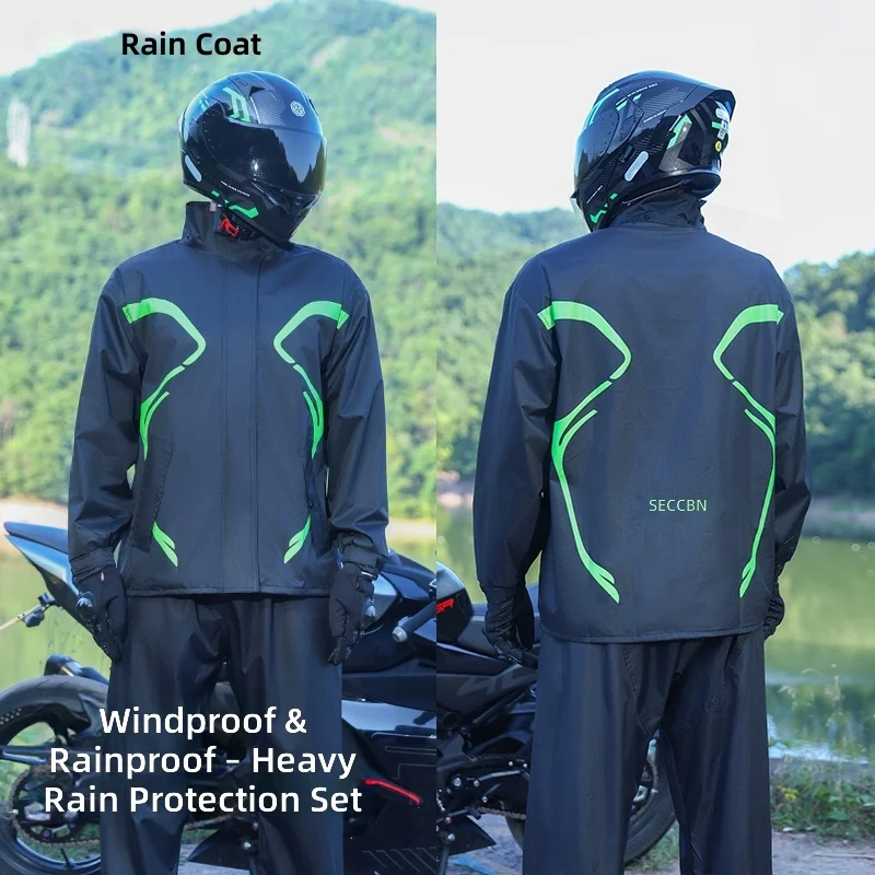 Мотоциклетный дождевой костюм, – обзор и цена Motorcycle Rain Suit 2 Piece
