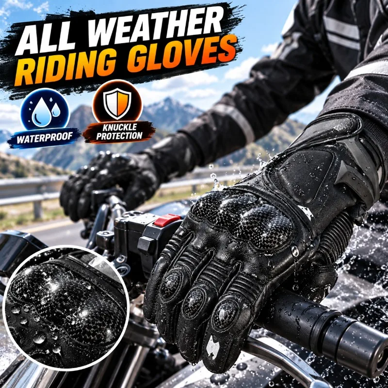 Зимние мотоциклетные перчатки: – обзор и цена Motorcycle Gloves Leather Knuckle