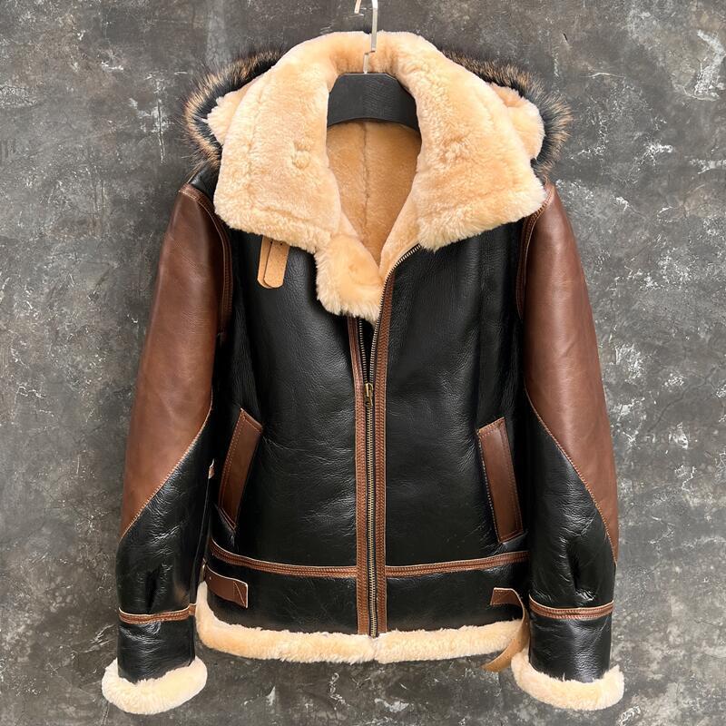 Зимняя Толстая меховая Верхняя – обзор и цена Leather Motorcycle Jacket Biker