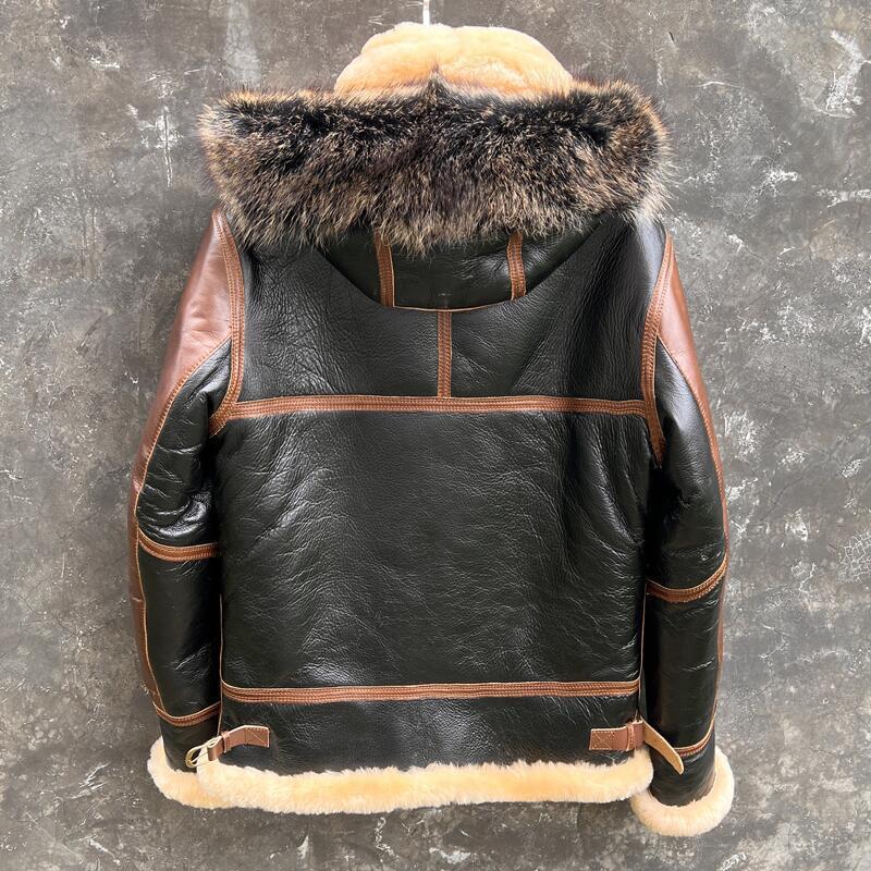Зимняя Толстая меховая Верхняя – обзор и цена Leather Motorcycle Jacket Biker