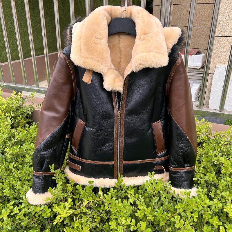 Зимняя Толстая меховая Верхняя – обзор и цена Leather Motorcycle Jacket Biker