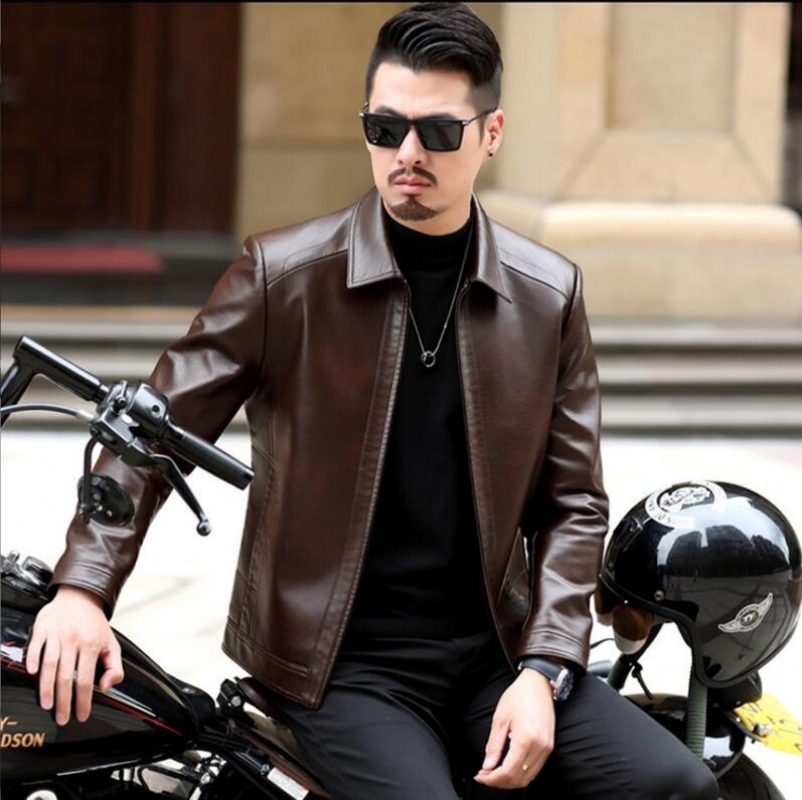 Куртка мужская кожаная, пальто – обзор и цена Leather Motorcycle Jacket Biker