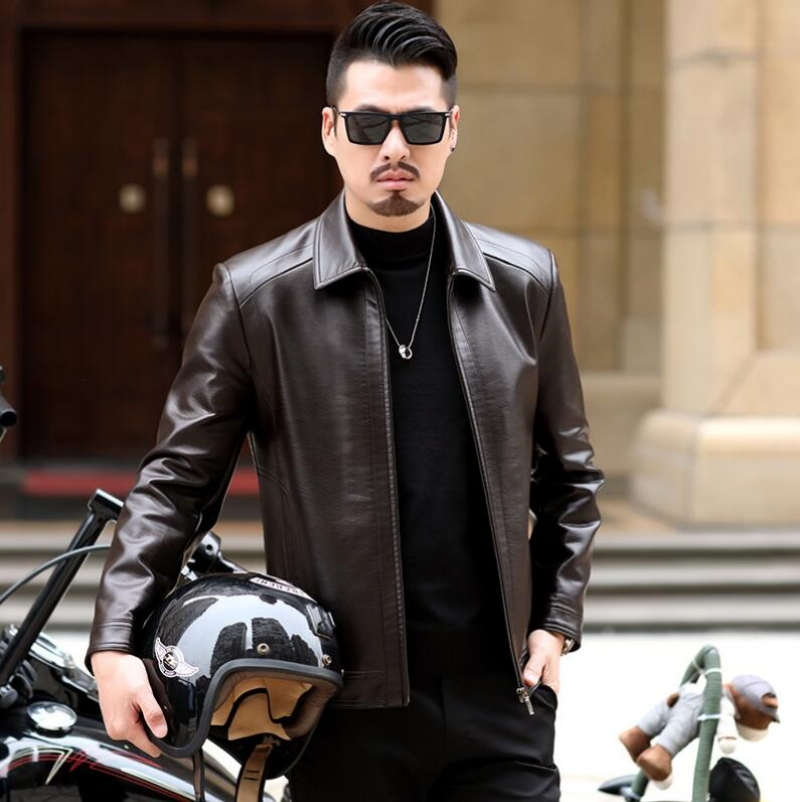 Куртка мужская кожаная, пальто – обзор и цена Leather Motorcycle Jacket Biker
