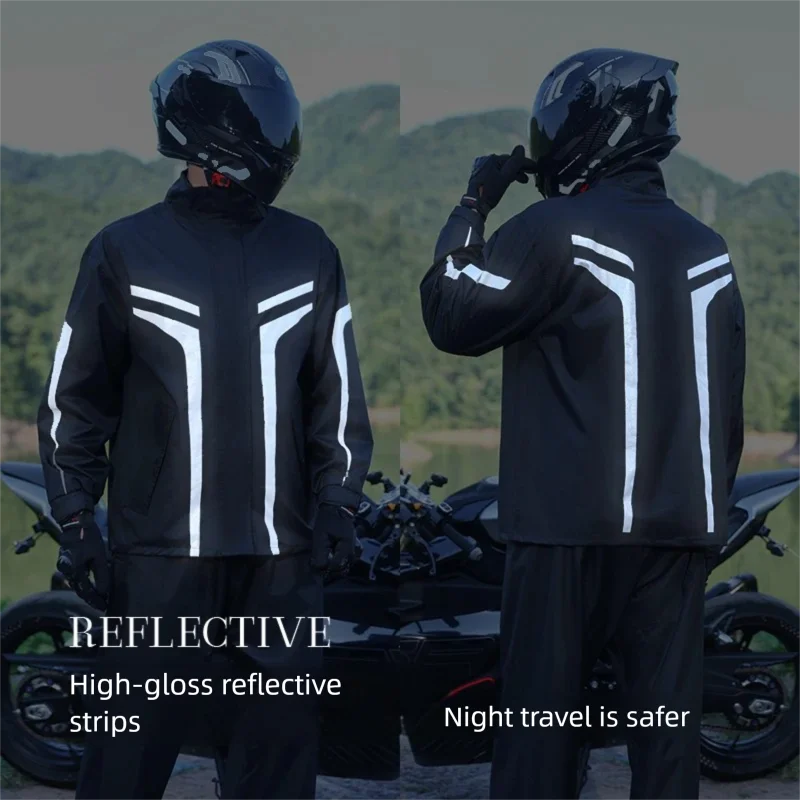Мотоциклетный дождевой костюм, – обзор и цена Motorcycle Rain Suit 2 Piece