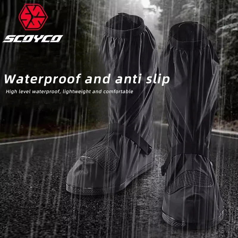 SCOYCO мотоциклетные дождевые  – обзор и цена Motorcycle Boots Waterproof Riding