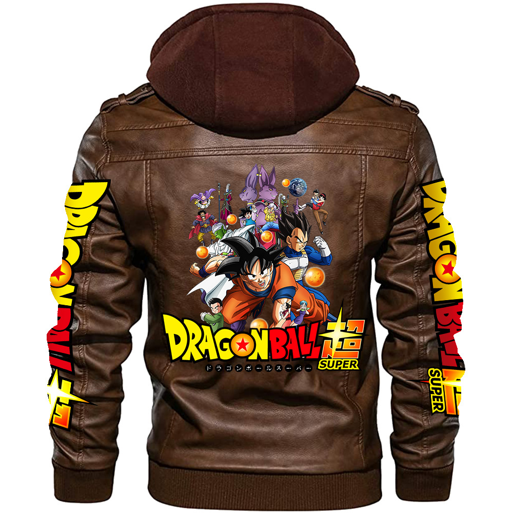 Новая кожаная куртка Dragonbal – обзор и цена Leather Motorcycle Jacket Biker