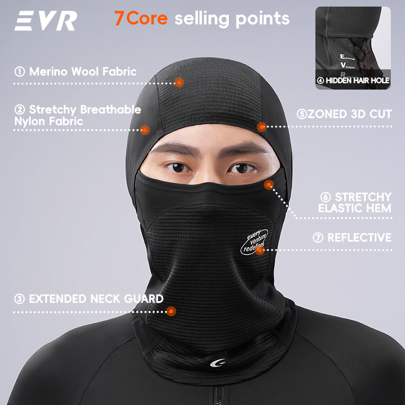 Зимняя шерстяная маска для лиц – обзор и цена Motorcycle Neck Gaiter Balaclava